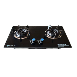 CIRCLE CABINET DOUBLE BURNER 2D-CGB-C4 GLASS GAS STOVE